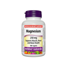 Webber Naturals magnesium supplement bottle on a white background - okotoks hc pharmacy