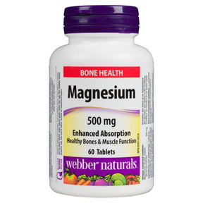 Webber Naturals Magnesium 500mg - 60 Tablets - okotoks hc pharmacy