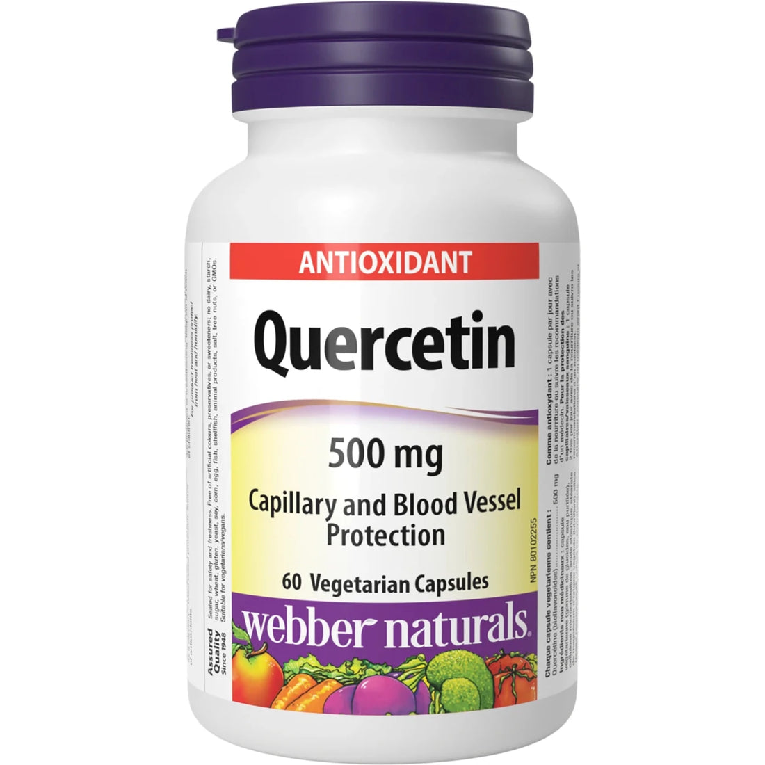 Webber Naturals Quercetin 500 mg - 60 Capsules - okotoks hc pharmacy