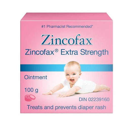 Zincofax Extra Strength ointment packaging on a white background - okotoks hc pharmacy