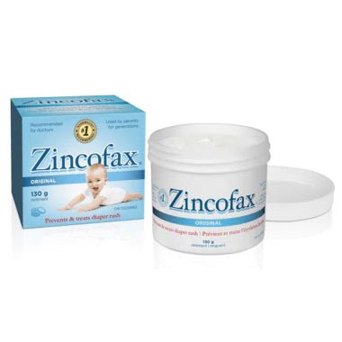 Zincofax baby care product packaging on a white background - okotoks hc pharmacy